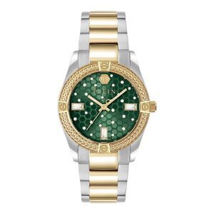 Philipp Plein Plein Icon Chain Crystal Watch Two Tone Womens